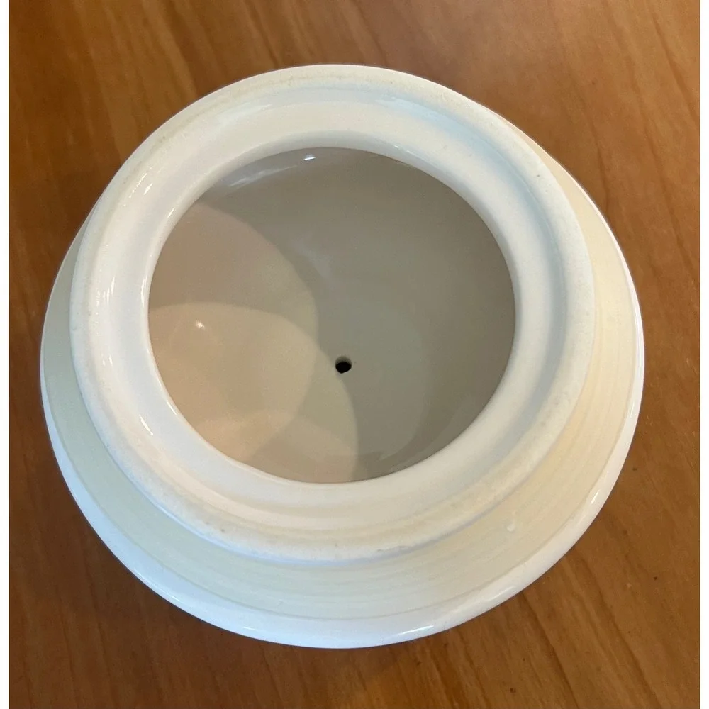 Rae Dunn GOOD DOG Ceramic Pet Treat Canister White Black Crown Lid Magenta